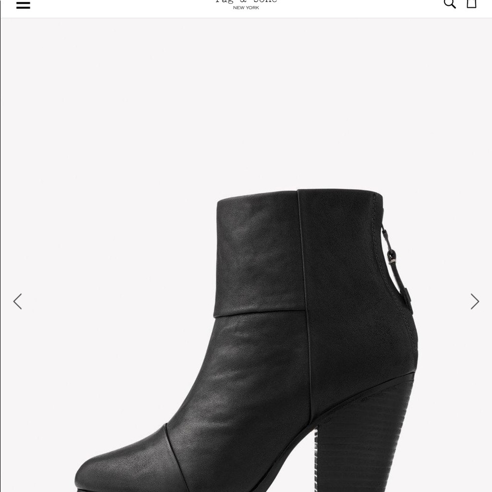 Rag and Bone black suede newbery ankle boot